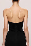 Robe de soirée sirène en velours noir
