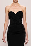 Robe de soirée sirène en velours noir