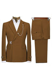 Bleu marine revers cranté 2 pièces Slim Fit Costumes formels