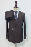 Bleu marine revers cranté 2 pièces Slim Fit Costumes formels