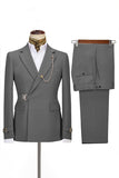 Bleu marine revers cranté 2 pièces Slim Fit Costumes formels