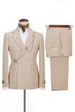 Bleu marine revers cranté 2 pièces Slim Fit Costumes formels
