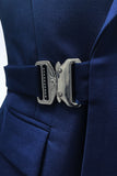 Bleu marine revers cranté 2 pièces Slim Fit Costumes formels