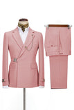 Bleu marine revers cranté 2 pièces Slim Fit Costumes formels