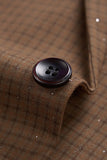 Café Cranté Revers Homme 2 Pièces Perles Formelles Costumes