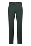 Vert foncé Jacquard Châle Revers 3 Pièces Costumes de Bal