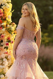 Corset de bal long grande taille à perles à farçants à épaules dénudés