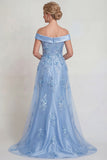 Robe de la mère de la mariée en satin appliquée au champagne