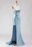 Robe de bal longue robe de bal 3D en forme de sirène violette en forme de sirène violette en 3D