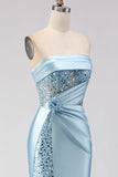 Robe de bal longue robe de bal 3D en forme de sirène violette en forme de sirène violette en 3D