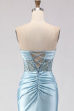 Robe de bal longue robe de bal 3D en forme de sirène violette en forme de sirène violette en 3D