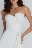 Robe bustier moulante froncée petite blanche