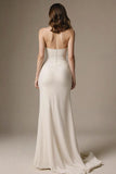 Mermaid Sweetheart Robe longue formelle ivoire