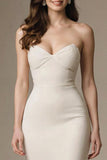 Mermaid Sweetheart Robe longue formelle ivoire