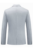 Noir Cranté Revers Singel Breasted 2-Piece Hommes Costumes