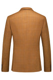 Caramel Peaked Lavers 3 Pièces Costumes de bal pour hommes