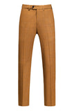 Caramel Peaked Lavers 3 Pièces Costumes de bal pour hommes