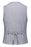 Gris clair 3 pièces à revers crantés Costumes formels pour hommes