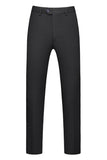 Revers à visière noire 3 pièces Satin Costumes de bal pour hommes