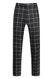 Rayures noires 2 pièces à revers pointu Tailleurs de bal pour hommes