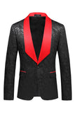 Noir Châle Revers Un Bouton 2 Pièces Hommes Bal Costumes