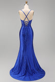 Corset à bretelles fines bleu bleu bleu Corset avec fente