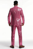 Sparkly Blush Peak Lapel 2 pièces Costumes de bal pour hommes