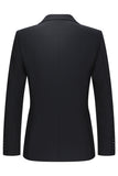 Slim Fit Noir 2 pièces à double boutonnage à revers en pointe Costumes pour hommes