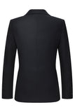 Revers cranté à simple boutonnage Noir Costumes 3 pièces pour hommes