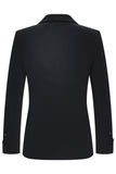 Double boutonnage noir châle revers 2 pièces costumes pour hommes