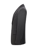 Peak Lapel 3 pièces simple boutonnage café Costumes pour hommes
