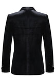 Châle Revers 2 pièces Velours Noir Costumes Homme