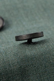 Gris Vert 2 pièces à double boutonnage Peak Lavers Costumes formels pour hommes