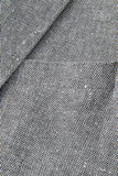 Costumes gris 3 pièces à revers cranté pour hommes