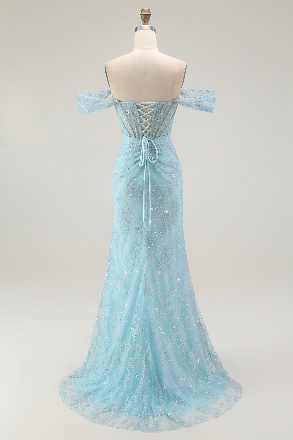 Perruque de sirène bleue avec perles Perruque de sirène bleue avec perles