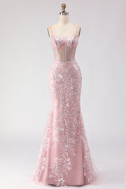 Robe de soirée longue scintillante avec perles et paillettes