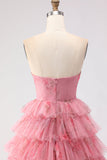 Robe de bal longue noire à volants à volants en A, découpe brette avec nœuds