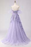 Robe longue de bal en tulle perlé à gros hauts à joues à épaules dénudées, manches amovibles