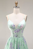 Une robe de bal longue robe de bal en mousseline fleur rose rose A à volants