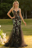 Robe de soirée sirène longue rose bustier fleuri lacé dans le dos avec paillettes