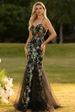 Robe de soirée sirène longue rose bustier fleuri lacé dans le dos avec paillettes