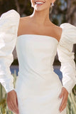 Robe courte moulante Bachelorette Slimette Blanche blanche
