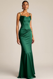 Corset maxi à fronçages en sirène marron