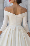 Corset ivoire robe midi décollée avec nœud détachable