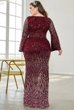 Robe noire de mère de la mariée à col en V à paillettes