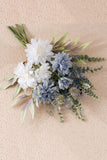 Fleurs de mariage à bouquet blanc, bleu
