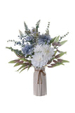 Fleurs de mariage à bouquet blanc, bleu