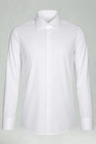 Chemise blanche à manches longues slim coupe
