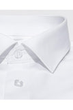 Chemise blanche classique à manches longues pour hommes