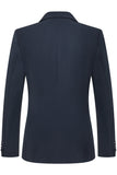 Costumes pour hommes à revers bleu marine à encoches 3 pièces ajustés